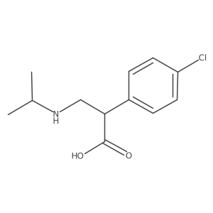 2-(4-Chlorophenyl)-3-(isopropylamino)propanoic acid Structure