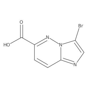 3-Bromoimidazo[1,2-b]pyridazine-6-carboxylic acid Structure