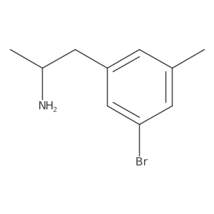 (2R)-1-(3-bromo-5-methylphenyl)propan-2-amine结构式