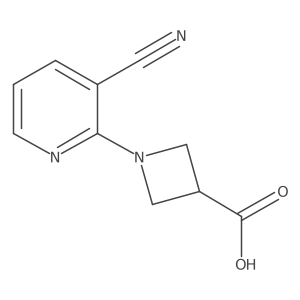 1-(3-Cyanopyridin-2-yl)azetidine-3-carboxylic acid Structure