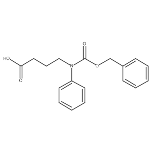 4-(((Benzyloxy)carbonyl)(phenyl)amino)butanoic acid结构式