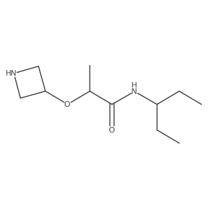 2-(Azetidin-3-yloxy)-N-(pentan-3-yl)propanamide结构式