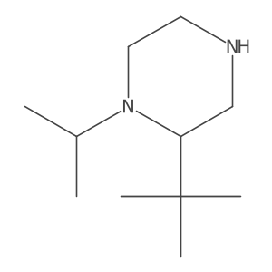 2-Tert-butyl-1-(propan-2-yl)piperazine Structure