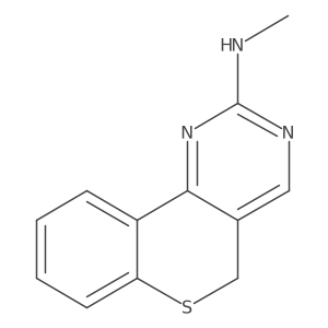 N-methyl-5H-thiochromeno[4,3-d]pyrimidin-2-amine结构式