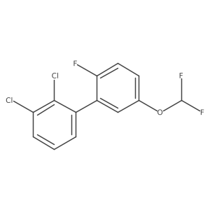 2,3-Dichloro-5'-(difluoromethoxy)-2'-fluoro-1,1'-biphenyl Structure
