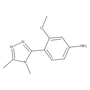 4-(Dimethyl-4H-1,2,4-triazol-3-yl)-3-methoxyaniline结构式