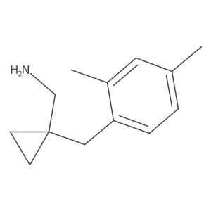 {1-[(2,4-Dimethylphenyl)methyl]cyclopropyl}methanamine结构式
