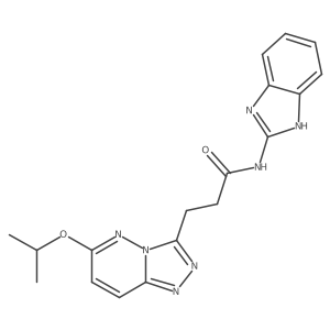 N-(1H-benzimidazol-2-yl)-3-[6-(propan-2-yloxy)[1,2,4]triazolo[4,3-b]pyridazin-3-yl]propanamide结构式