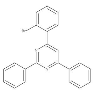 4-(2-Bromophenyl)-2,6-diphenylpyrimidine结构式