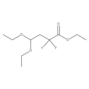Ethyl 4,4-diethoxy-2,2-difluorobutanoate Structure