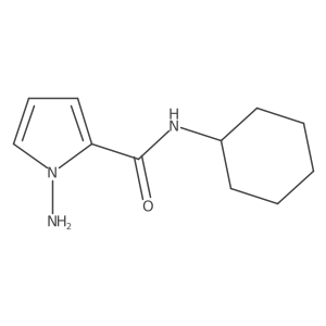 1-amino-N-cyclohexylpyrrole-2-carboxamide结构式