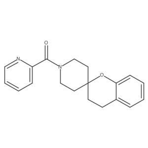 Pyridin-2-yl(spiro[chroman-2,4'-piperidin]-1'-yl)methanone结构式