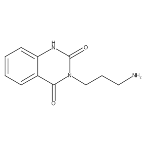 3-(3-Aminopropyl)-1,2,3,4-tetrahydroquinazoline-2,4-dione结构式