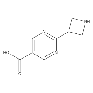 2-(Azetidin-3-yl)pyrimidine-5-carboxylic acid结构式