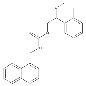 1-(2-Methoxy-2-(o-tolyl)ethyl)-3-(naphthalen-1-ylmethyl)urea结构式