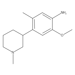 2-Methoxy-5-methyl-4-(1-methyl-3-piperidinyl)benzenamine Structure