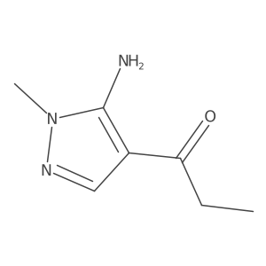 1-(5-amino-1-methyl-1H-pyrazol-4-yl)propan-1-one结构式