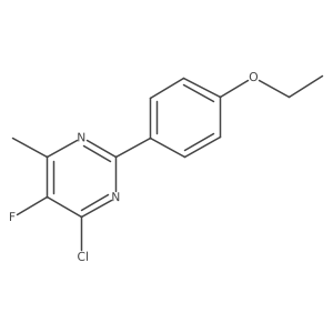 4-Chloro-2-(4-ethoxyphenyl)-5-fluoro-6-methylpyrimidine Structure