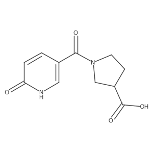 1-(6-Hydroxynicotinoyl)pyrrolidine-3-carboxylic acid Structure