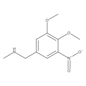 [(3,4-Dimethoxy-5-nitrophenyl)methyl](methyl)amine Structure