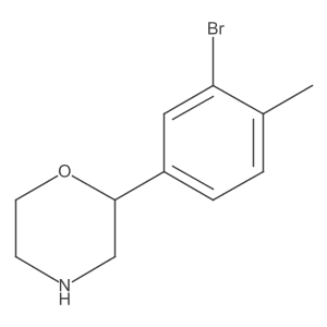 2-(3-Bromo-4-methylphenyl)morpholine结构式