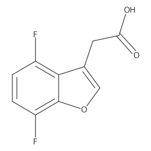 2-(4,7-Difluoro-1-benzofuran-3-yl)acetic acid Structure