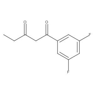1-(3,5-Difluorophenyl)pentane-1,3-dione结构式