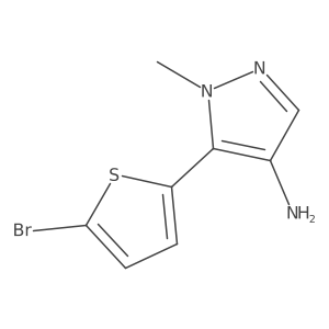 5-(5-bromothiophen-2-yl)-1-methyl-1H-pyrazol-4-amine Structure