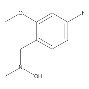 N-[(4-fluoro-2-methoxyphenyl)methyl]-N-methylhydroxylamine结构式