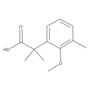 2-(2-Methoxy-3-methylphenyl)-2-methylpropanoic acid结构式