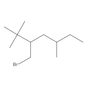 3-(Bromomethyl)-2,2,5-trimethylheptane Structure