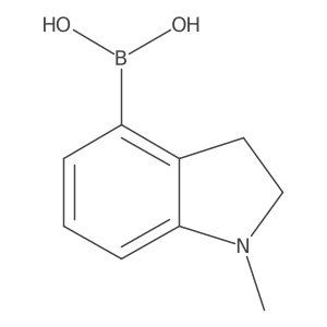 (1-Methylindolin-4-yl)boronicacid结构式