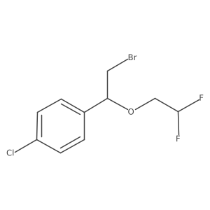 1-[2-Bromo-1-(2,2-difluoroethoxy)ethyl]-4-chlorobenzene结构式
