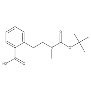 2-(2-{[(Tert-butoxy)carbonyl](methyl)amino}ethyl)benzoic acid结构式