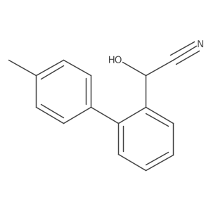 alpha-Hydroxy-(4'-methylbiphenyl-2-yl)acetonitrile Structure