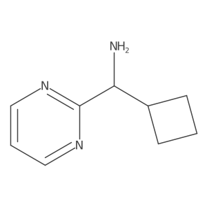 Cyclobutyl(pyrimidin-2-yl)methanamine Structure
