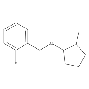 1-Fluoro-2-{[(2-iodocyclopentyl)oxy]methyl}benzene结构式