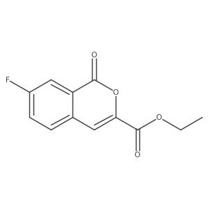 ethyl 7-fluoro-1-oxo-1H-isochromene-3-carboxylate结构式