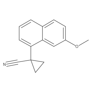 1-(7-Methoxy-1-naphthyl)cyclopropanecarbonitrile结构式