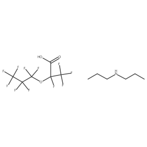 2,3,3,3-Tetrafluoro-2-(heptafluoropropoxy)propanoic acid--N-propylpropan-1-amine (1/1) Structure