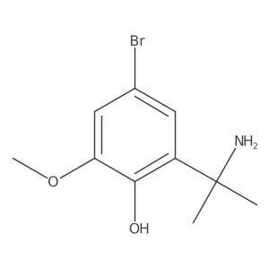 2-(2-Aminopropan-2-yl)-4-bromo-6-methoxyphenol结构式