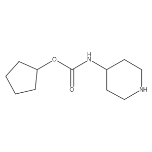 Cyclopentyl piperidin-4-ylcarbamate结构式