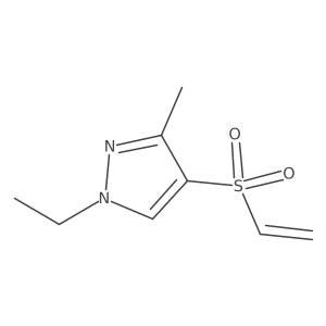 1-Ethyl-3-methyl-4-(vinylsulfonyl)-1H-pyrazole结构式