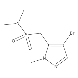1-(4-Bromo-1-methyl-1H-pyrazol-5-yl)-N,N-dimethylmethanesulfonamide Structure