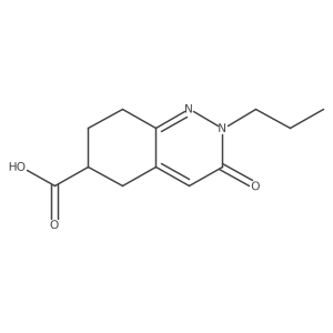 3-Oxo-2-propyl-2,3,5,6,7,8-hexahydrocinnoline-6-carboxylic acid Structure