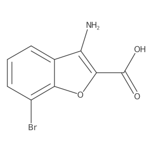3-Amino-7-bromobenzofuran-2-carboxylic acid Structure