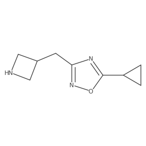 3-(Azetidin-3-ylmethyl)-5-cyclopropyl-1,2,4-oxadiazole Structure