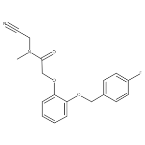 N-(cyanomethyl)-2-{2-[(4-fluorophenyl)methoxy]phenoxy}-N-methylacetamide结构式