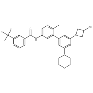 N-(2'-(3-hydroxyazetidin-1-yl)-2-methyl-6'-morpholino-[3,4'-bipyridin]-5-yl)-2-(trifluoromethyl)isonicotinamide Structure