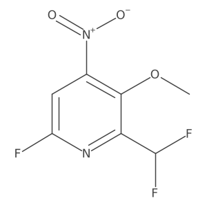 2-(Difluoromethyl)-6-fluoro-3-methoxy-4-nitropyridine Structure